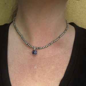 Retired TROLLBEADS Purple Flower Tassel Bead